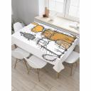 Прямоугольная тканевая скатерть на стол JoyArty с рисунком Семейство котов 145 на 180 см tc_128621_180x145 предназначена для дома. Изготовлена из прочной и легко моющейся ткани, поэтому защищает поверхность стола от загрязнений и повреждений. Эстетичный дизайн делает скатерть универсальным выбором для любых торжеств и повседневного использования. Простота в уходе и долговечность материалов обеспечивают ее длительное использование.