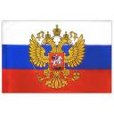 Флаг России / РФ / триколор 90х135 см, с гербом, BRAUBERG/STAFF, 550178
