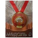 Медаль подарочная Замечательная начальница 56 мм на атласной ленте
