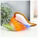 Сувенир стекло "Раковина разноцветная" под муранское стекло 23х9х13 см 9330767