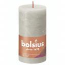 Свеча Bolsius Rustic 13х6,8 см Shine песочно-серая