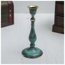 Подсвечник под старину "Надежда" латунь 7,5х7,5х17 см