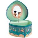 DJECO Музыкальная шкатулка Вечеринка 06082 1 синий 9 см 15 см 0.4 кг бархат дерево 15 см