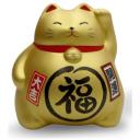 Копилка Hatamoto Манэки Кот, керамика, 10 см золотой 9.3 см 9.3 см 10 см