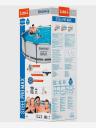 Бассейн каркасный Bestway 56418 Steel Pro Max 366х100см фильтр-насос 2006л/ч, лестница, Серый