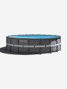 Каркасный бассейн Intex 26330 Ultra Frame Pool (549х132см) + аксессуары, Серый