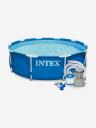 Бассейн каркасный Intex 28202NP "Metal Frame Pool" 305х76см, Голубой