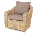 Кресло из искусственного ротанга, цвет соломенный 4SIS Кон Панна YH-C1808W