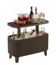 Стол для дачи кофейный Keter Bevy Bar Large Cool Bar 83,5x40x50 см коричневый