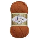 Пряжа Alize Diva, 100 % акрил, 100 г, 350 м, 5 шт., 36 терракот