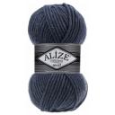 Пряжа Alize Superlana Maxi, 25 % шерсть, 75 % акрил, 100 г, 100 м, 5 шт., 203 джинсовый меланж