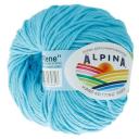 Пряжа ALPINA "RENE" 100% мерсеризованный хлопок 50 г 105 м №3846 яр. голубой