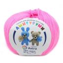 Пряжа для вязания Astra Premium 'Амигуруми', 50г, 175м (100% акрил) (054 суперрозовый), 6 мотков