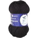 Пряжа для вязания Astra Premium 'Персефона', 100 г, 100 м (100% шерсть) (02 черный), 3 мотка