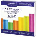 Пластилин классический для лепки (набор) для детей Brauberg Академия Классическая, 18 цветов, 360 г, Со Стеком, 106509