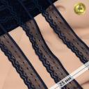 Кружево-стрейч KRUZHEVO арт. TBY.8028 шир.25мм цв. S919 синий сапфир уп.50м