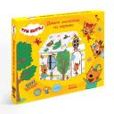Набор для творчества ND PLAY Игрушка картонная Домик-раскраска Три кота