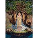 PANNA Набор для вышивания бисером и нитками Золотая серия. Оберег Веда (SO-1896), 43 х 31 см