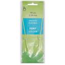 Спицы вязальные круговые COLOUR 2,5 мм*40 см, серебристо-зеленый, алюминий, PONY