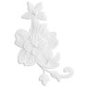 926703 Термоаппликация Гирлянда из праздничных цветов, белый, Prym