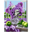 Русская Живопись Картина по номерам "Благоухание сирени" (B108), разноцветный