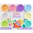 Тесто для лепки BABY DOUGH Тесто для лепки, набор 8 цветов, пастельные. Для малышей 1+
