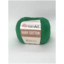 Пряжа YarnArt Baby cotton изумрудный (442), 50%хлопок/50%акрил, 165м, 50г, 1шт