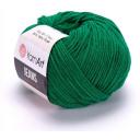 Пряжа YarnArt Jeans, 55 % хлопок, 45 % акрил, 50 г, 160 м, 52 зеленый