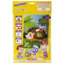 ЮНЛАНДИЯ Набор для творчества аппликация из мягкого пластика "Ёжик"