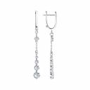 Серьги SOKOLOV из серебра с фианитами