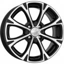 Диск литой R15 6J 4x100/54.1 ET46 КИК Блюз Алмаз черный r70965