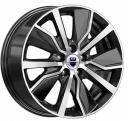 Диск K&K Гамбит 6,5x16 5x100 ET38 DIA57.1 алмаз черный