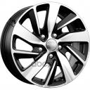 Диск кик кс741 zv fluence 6,5x16 5/114,3 et47 d-66,1 алмаз черный арт.67970