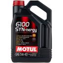 Синтетическое моторное масло Motul 6100 SYN-nergy 5W-40, 4 л, 1 шт.