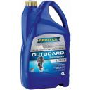 Полусинтетическое моторное масло RAVENOL Outboardoel 2T Teilsynth, 4 л