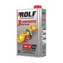 Моторное масло Rolf синтетическое 3-SYNTHETIC 5W30 ACEA С3 1л