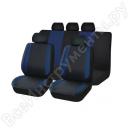 Чехлы универсальные на автомобильные сиденья, комплект "MODERN", полиэстер, черно-синие