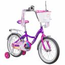 Велосипед NOVATRACK 16" LITTLE GIRLZZ, фиолетовый