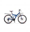 Велосипед STELS Focus MD 21-sp V010 2021 19" синий/неоновый красный