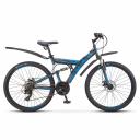 Велосипед STELS Focus 26 MD 21 sp V010 2019 18" черный/синий
