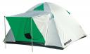 Палатка Palisad Camping трехместная белая/зеленая/черная