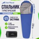 Спальный мешок Trek Planet Dakar blue/grey, правый