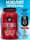 Изолят протеина BSN SYNTHA-6 ISOLATE 912 г / 2.01 LB, Молочный коктейль с клубникой