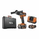 Ударная бесщеточная аккумуляторная дрель-шуруповерт AEG BSB18C3BL-X02C