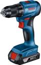 Дрель-шуруповерт аккумуляторная Bosch GSR 185-LI, арт. 06019K30F0 (кейс в комплекте)