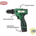 Аккумуляторная дрель-шуруповерт Hammer ACD12/2С 216-022