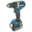 Дрель-шуруповерт Makita DDF484RME, 18 В, 2x4 Ач, Li-ion, 500/2000 об/мин, 54/30 Нм