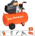 Компрессор Patriot EURO 50-260 K + набор пневиоинструмента KIT 5В, 525306316