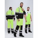 Костюм сигнальный "Неон CH" – это надежная защита и повышенная видимость для тех, кто работает в условиях повышенной опасности и плохой освещенности.Светоотражающие элементы (СОП), функциональный дизайн и усиленные детали делают этот костюм незаменимым для безопасности и комфорта.Куртка:Притачной пояс, стянутый по бокам эластичной лентой, обеспечивает удобную посадку по фигуре.Супатная застежка на 5 пуговиц для надежной защиты от ветра и непогоды.Удлиненные кокетки контрастного цвета на полочках и спинке добавляют стиль и повышают износостойкость.Отложной воротник для комфорта и дополнительной защиты.Два боковых накладных кармана с наклонной линией входа для удобного хранения инструментов и мелочей.Одношовные двухцветные рукава с манжетами для удобной посадки.Светоотражающие элементы (СОП) шириной 5 мм для повышенной безопасности в условиях плохой видимости.Полукомбинезон:Потайная застежка на пуговицы в переднем шве для удобства использования.Два накладных кармана и один нагрудный карман для хранения инструментов и мелочей.Регулируемые бретели, частично состоящие из эластичной ленты, с застежками на фастексы для комфортной посадки.Две светоотражающие полосы (СОП) шириной 50 мм для повышенной видимости и безопасности.Усиленные наколенники для дополнительной защиты во время работы.