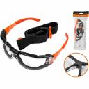 Защитные очки из ударопрочного поликарбоната используются для работ с металлорежущим, деревообрабатывающим оборудованием, слесарным и садово-огородным инструментом. Обтюратор из мягкого пенополиуретанового материала обеспечивает плотное и комфортное прилегание очков к лицу. Быстросъёмное крепление позволяет легко заменить дужки на наголовную ленту для разных задач.